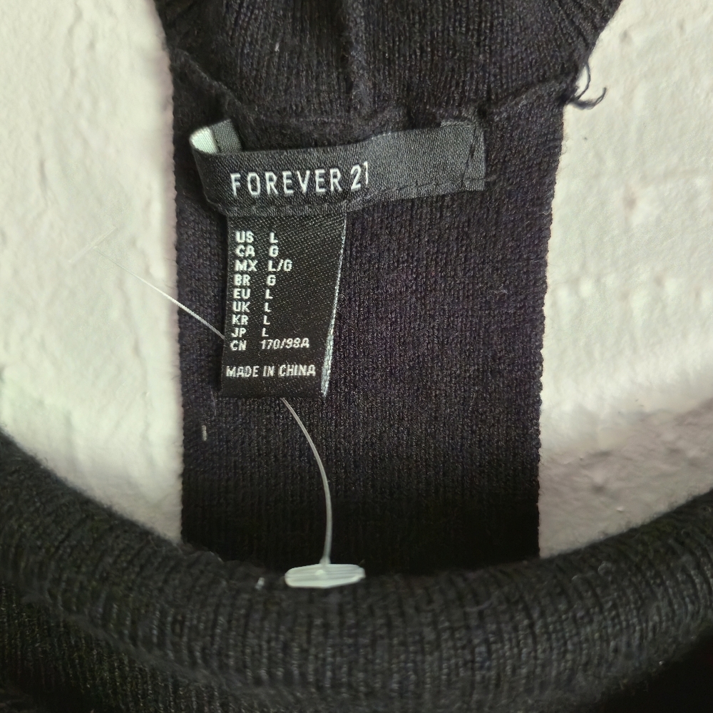 Forever 21 Elegant Black Sweater Dress - Picture 2 of 2